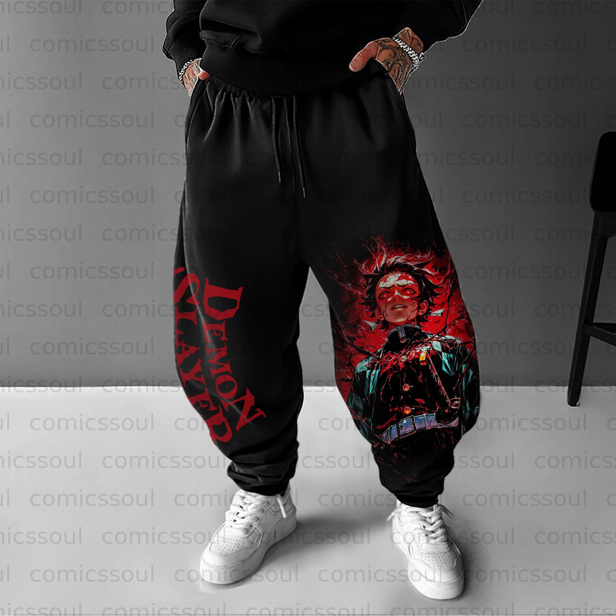 Unisex Anime Inspired Vintage Pants