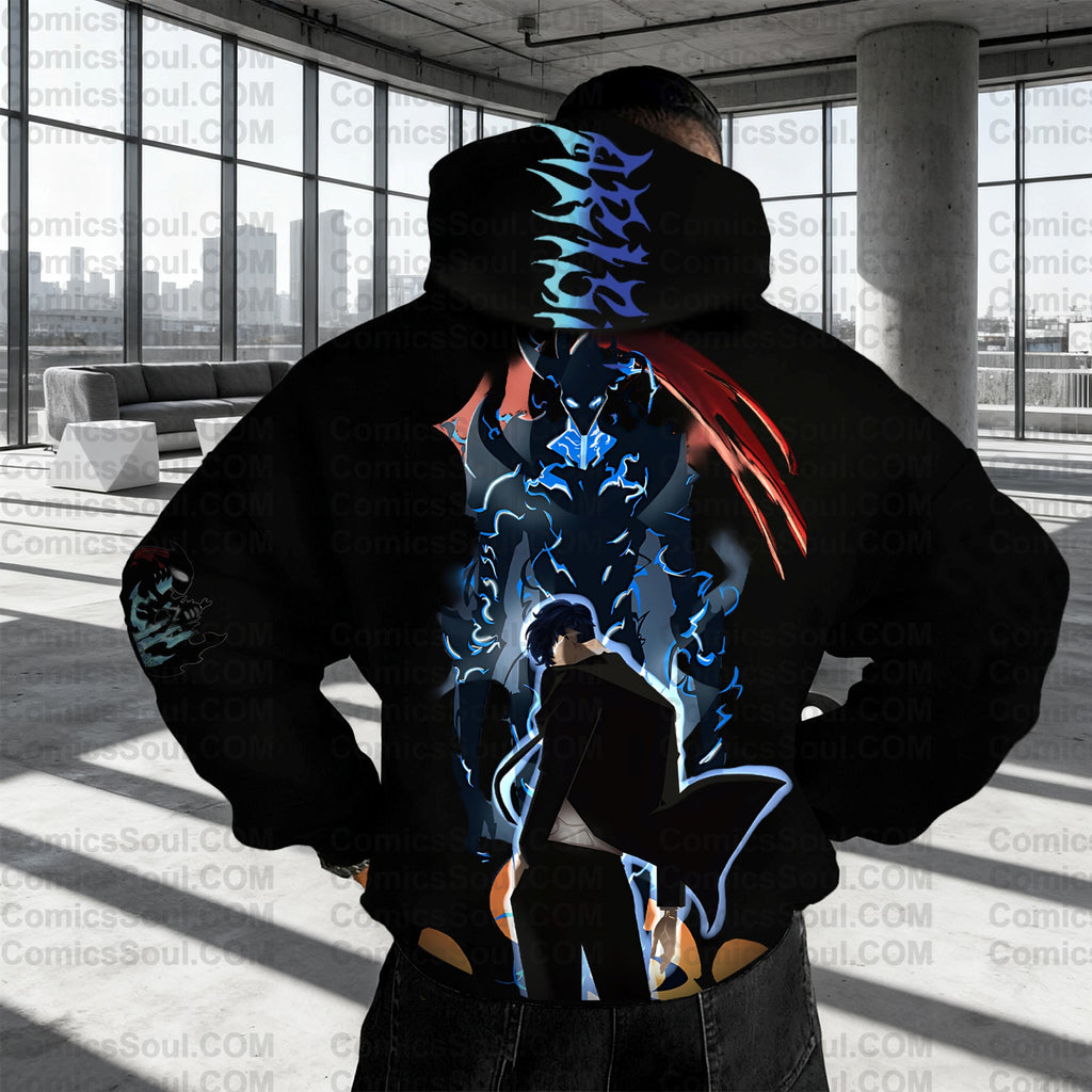 Unisex Anime Graphic Streetwear Wintage Plush Hoodie