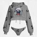 NARUTO Women's Hooded Thicken Suit Set | Anime Graphic