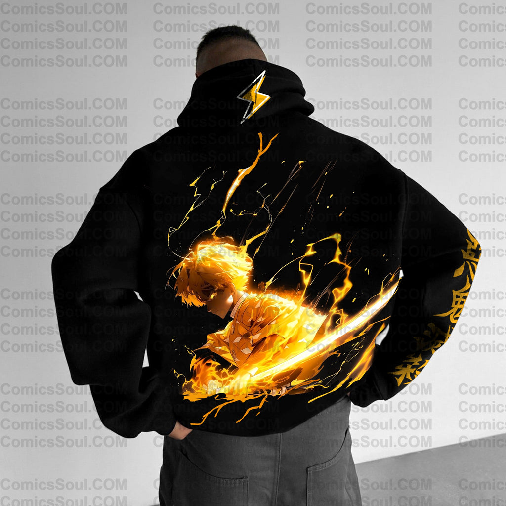 Unisex Anime Graphic Streetwear Vintage Hoodie| KNY