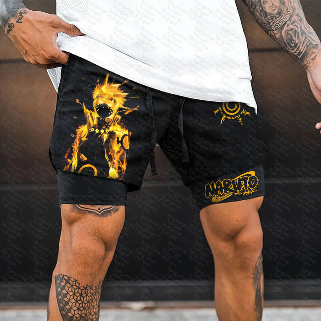 Unisex Naruto Anime Graphic Streetwear Shorts