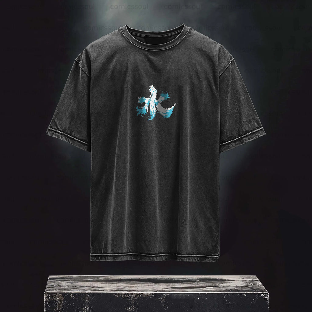 Unisex Anime Inspired Vintage Washed T-shirt