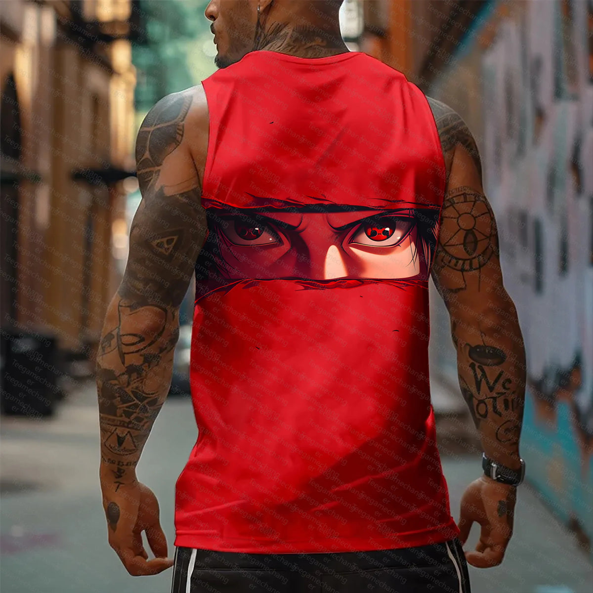 Unisex Naruto Anime Graphic Streetwear Tank Top