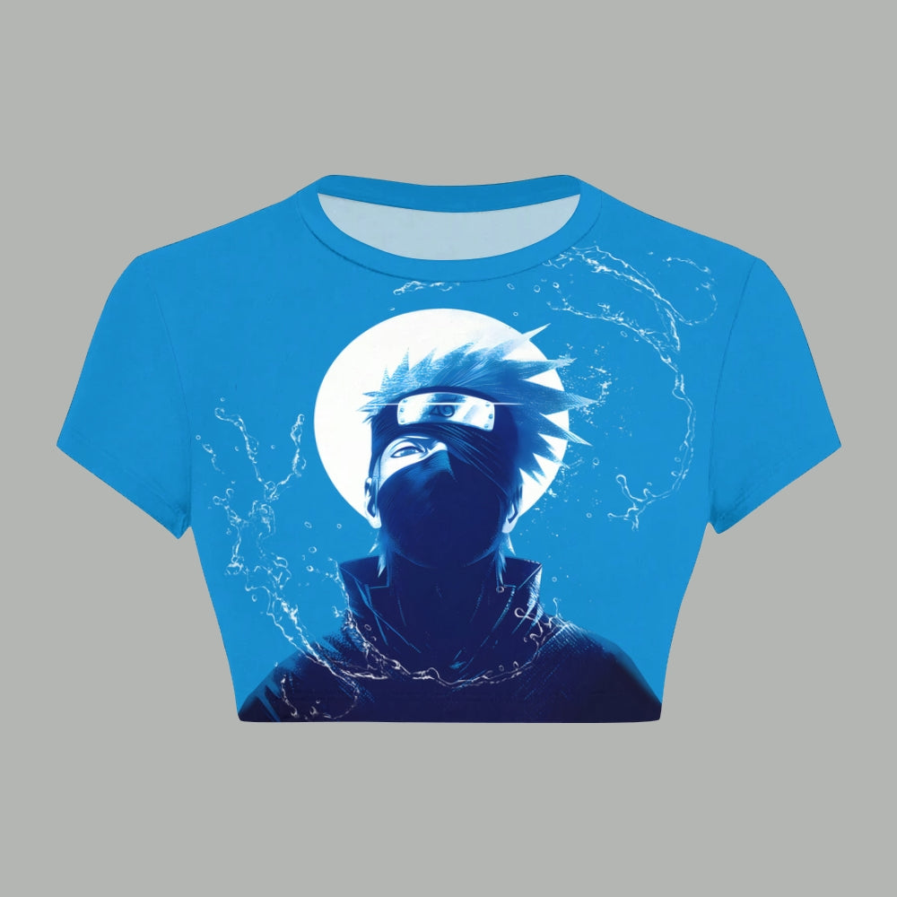 NARUTO Women T-Shirt  & Elasticated Trousers Two-Piece Set | Anime Graphic