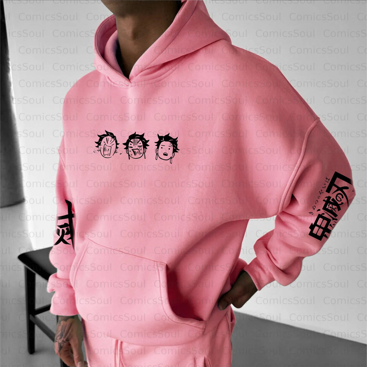 Unisex Anime Graphic Streetwear Vintage Plush Hoodie| KNY