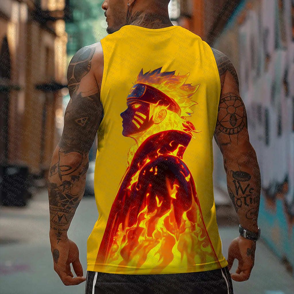 Unisex Naruto Anime Graphic Streetwear Tank Top