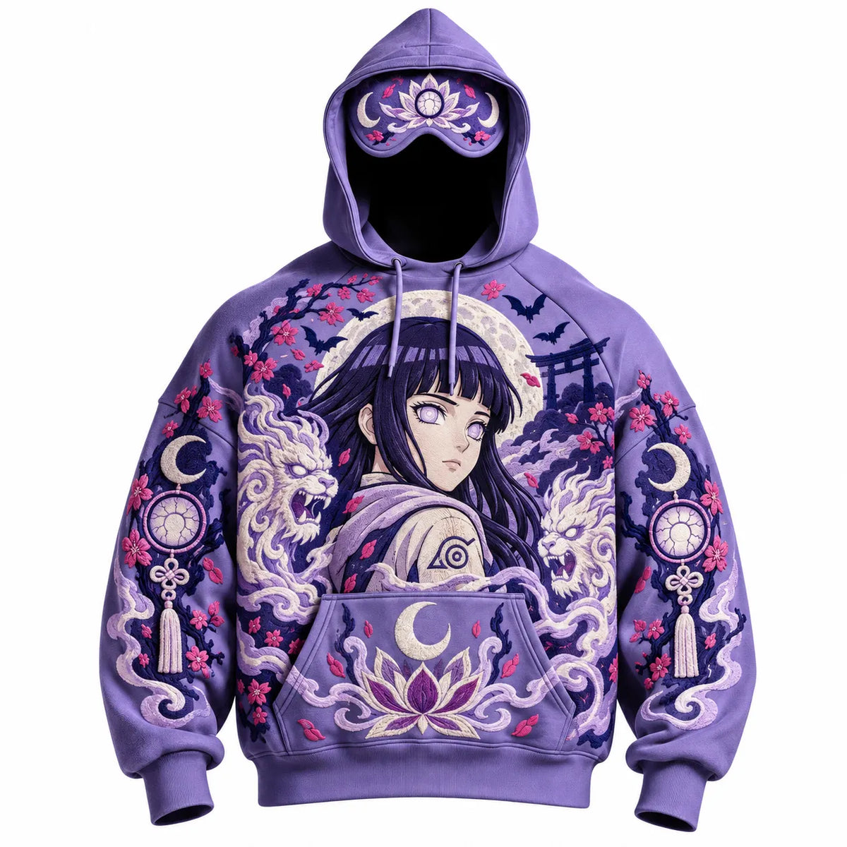 Halloween Anime-Print Hoodie