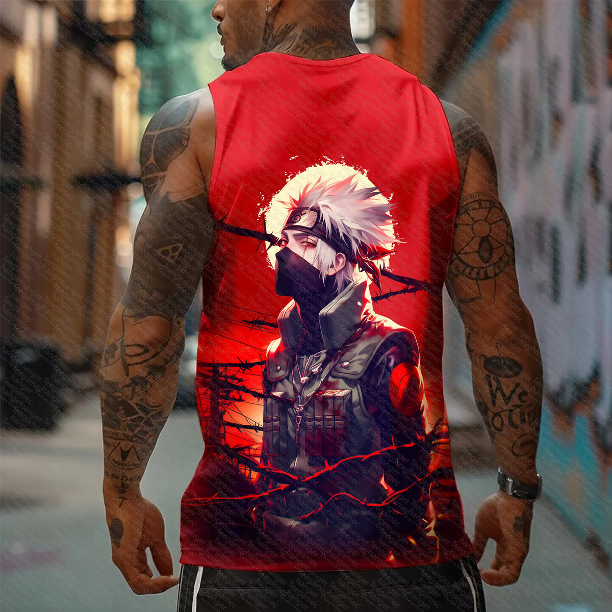 Unisex Naruto Anime Graphic Streetwear Tank Top