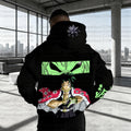 Plus Velvet Unisex Anime Graphic Streetwear Vintage Hoodie