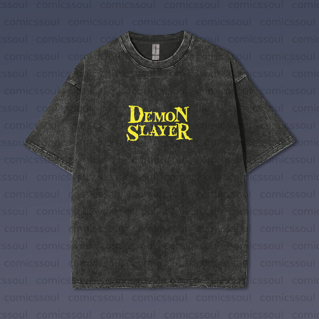 Vintage 3D Direct Inkjet Printed Washed Unisex T-Shirt