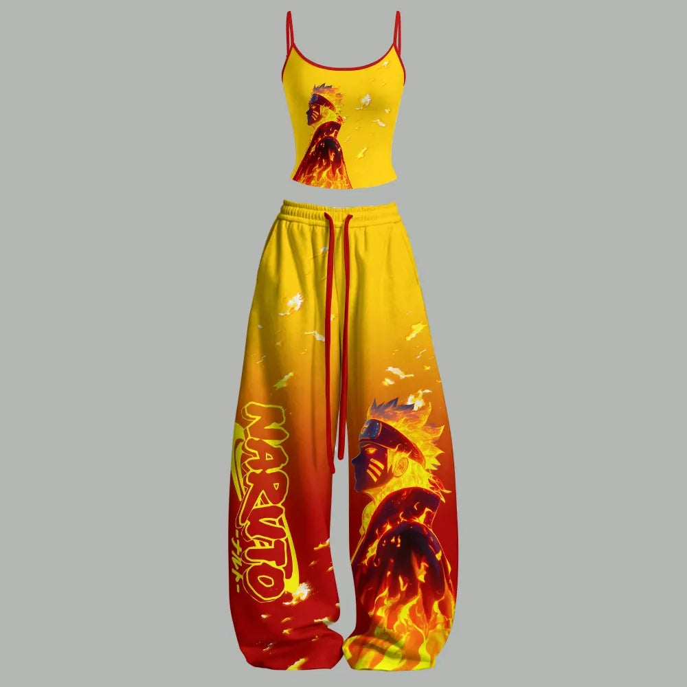 NARUTO Top & Elasticated Trousers Two-Piece Set | Anime Graphic