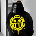 Oversize "anime Print" Print Hoodie