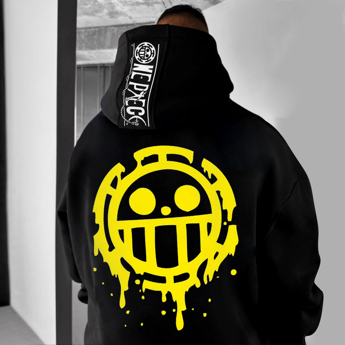 Oversize "anime Print" Print Hoodie