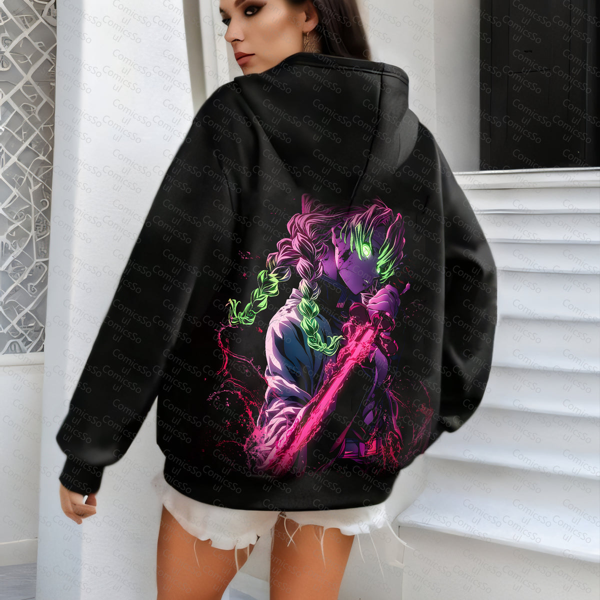 "Comicssoul" Anime Inspired Vintage Hoodie