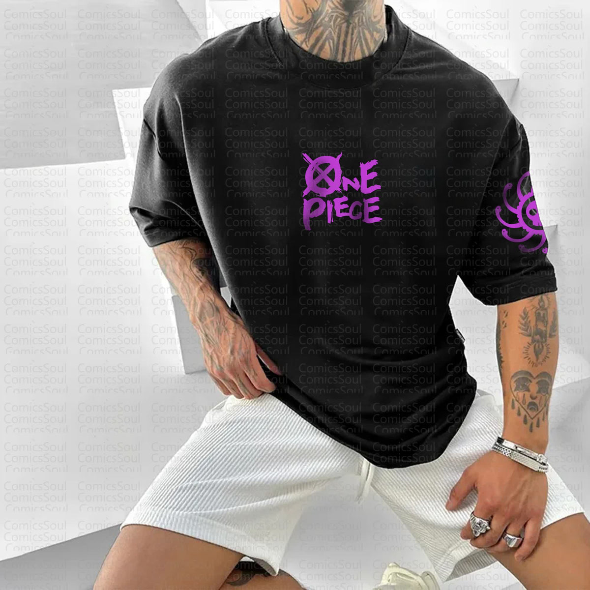 Unisex Anime Inspired Vintage T-Shirt丨Comicssoul