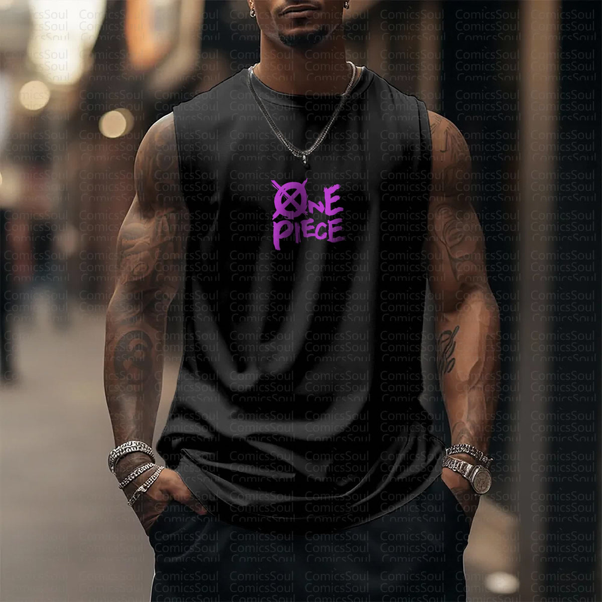 Unisex “Comicssoul” Casual Anime  Tank Top