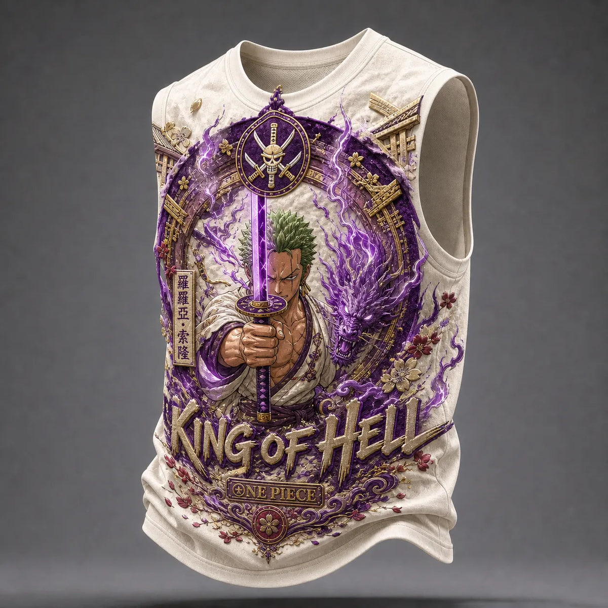 Pirate Crew Graphic Crew-Neck Tank Top