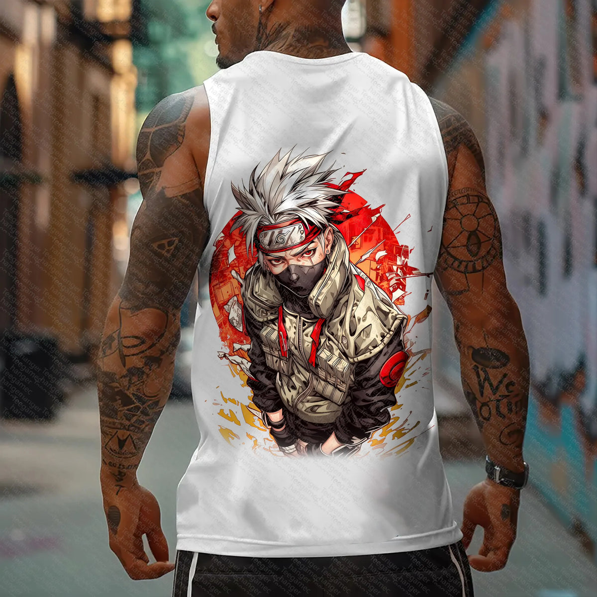 Unisex Naruto Anime Graphic Streetwear Tank Top