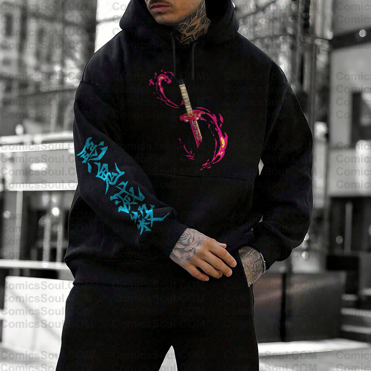 Unisex “ Comicssoul   ” Graphic Streetwear Vintage Hoodie