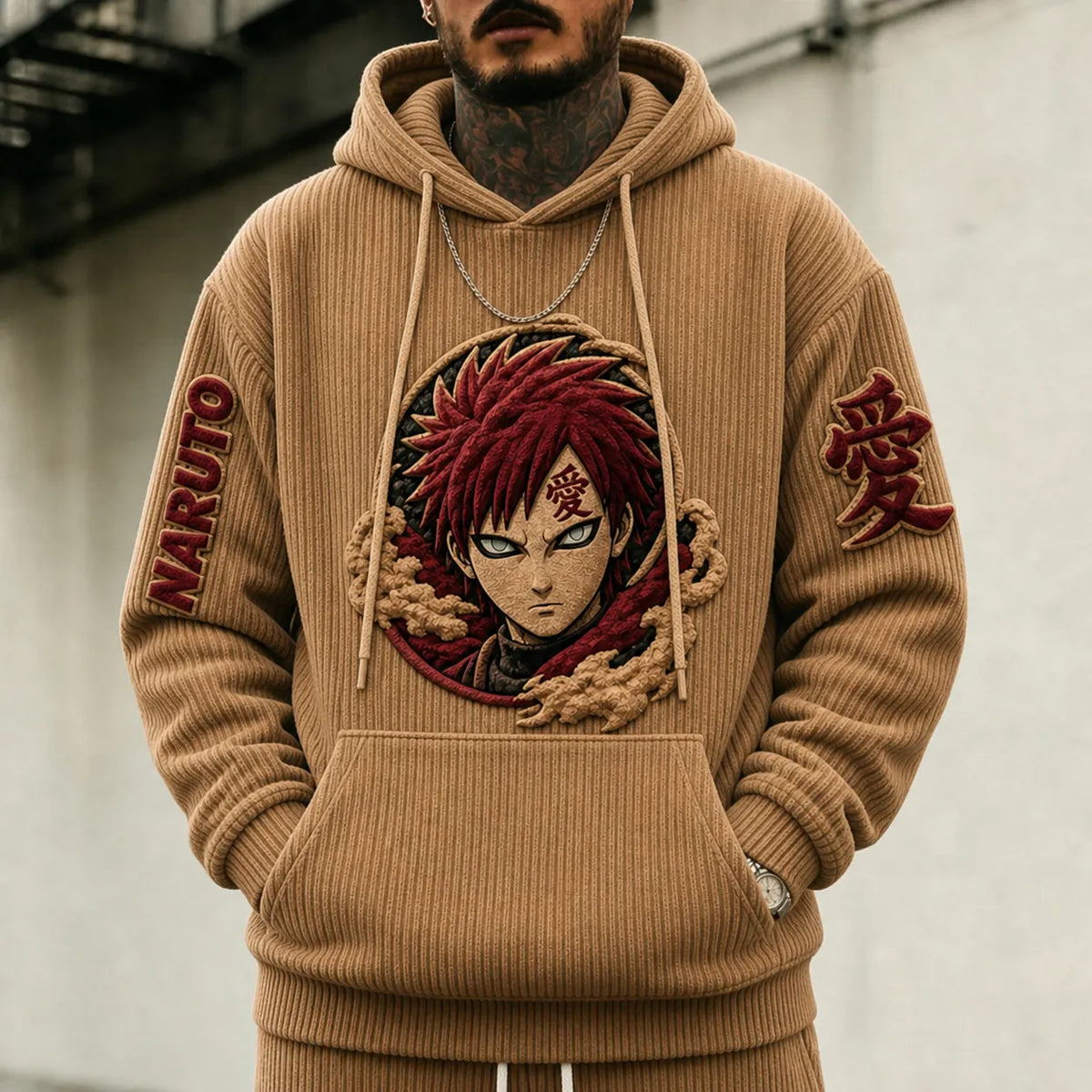 Unisex Anime-print Hoodie