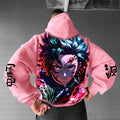 Unisex Anime Graphic Streetwear Vintage Plush Hoodie| KNY