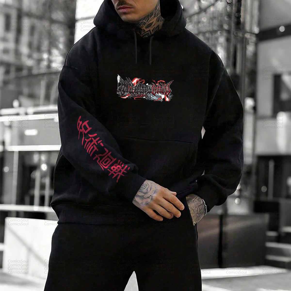 Unisex “Comicssoul” Anime Graphic Streetwear Vintage Hoodie
