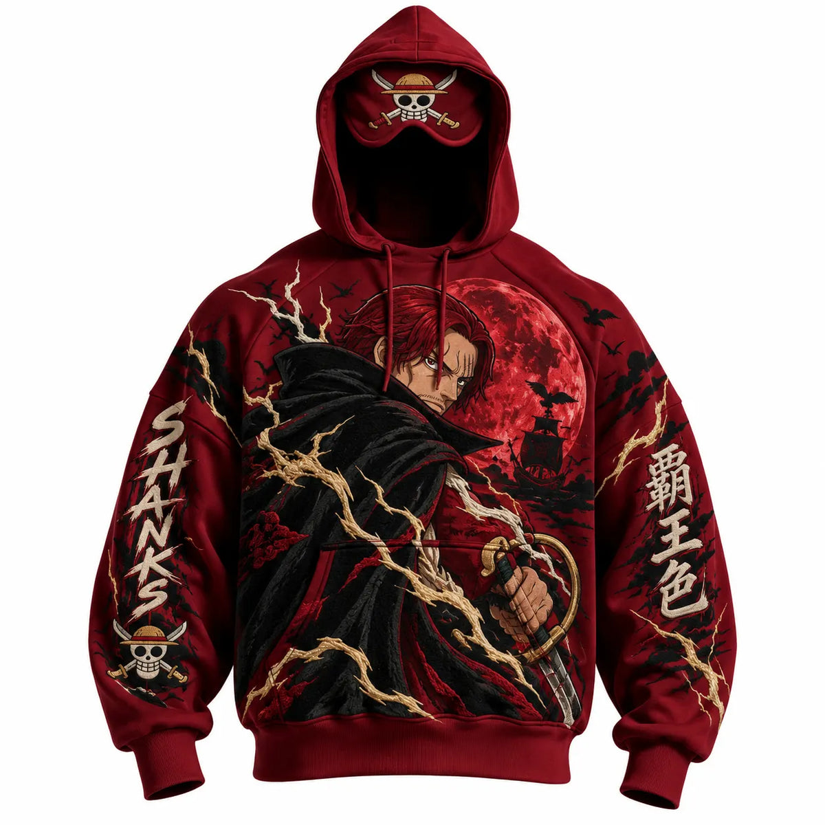 Halloween Anime-Print Hoodie