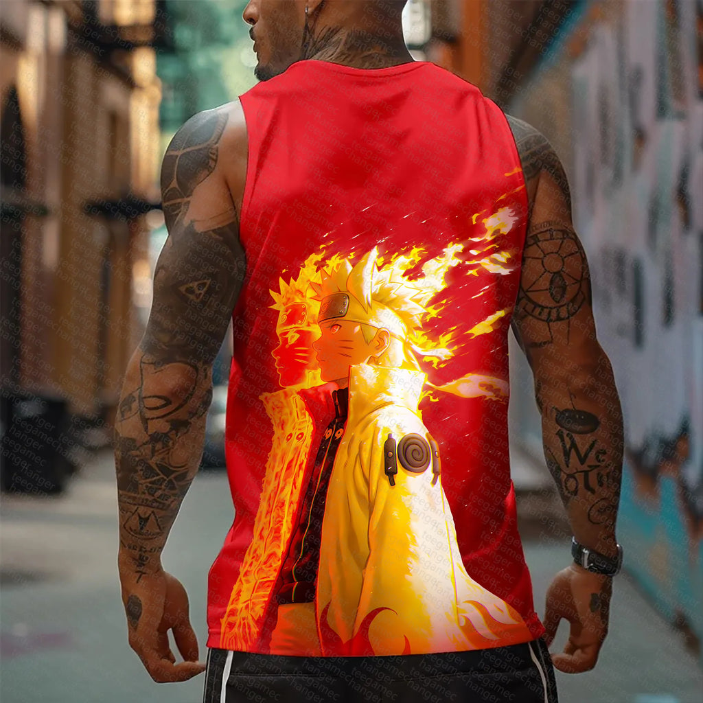 Unisex Naruto Anime Graphic Streetwear Tank Top