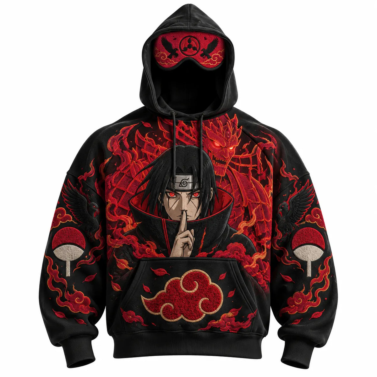 Halloween Anime-Print Hoodie