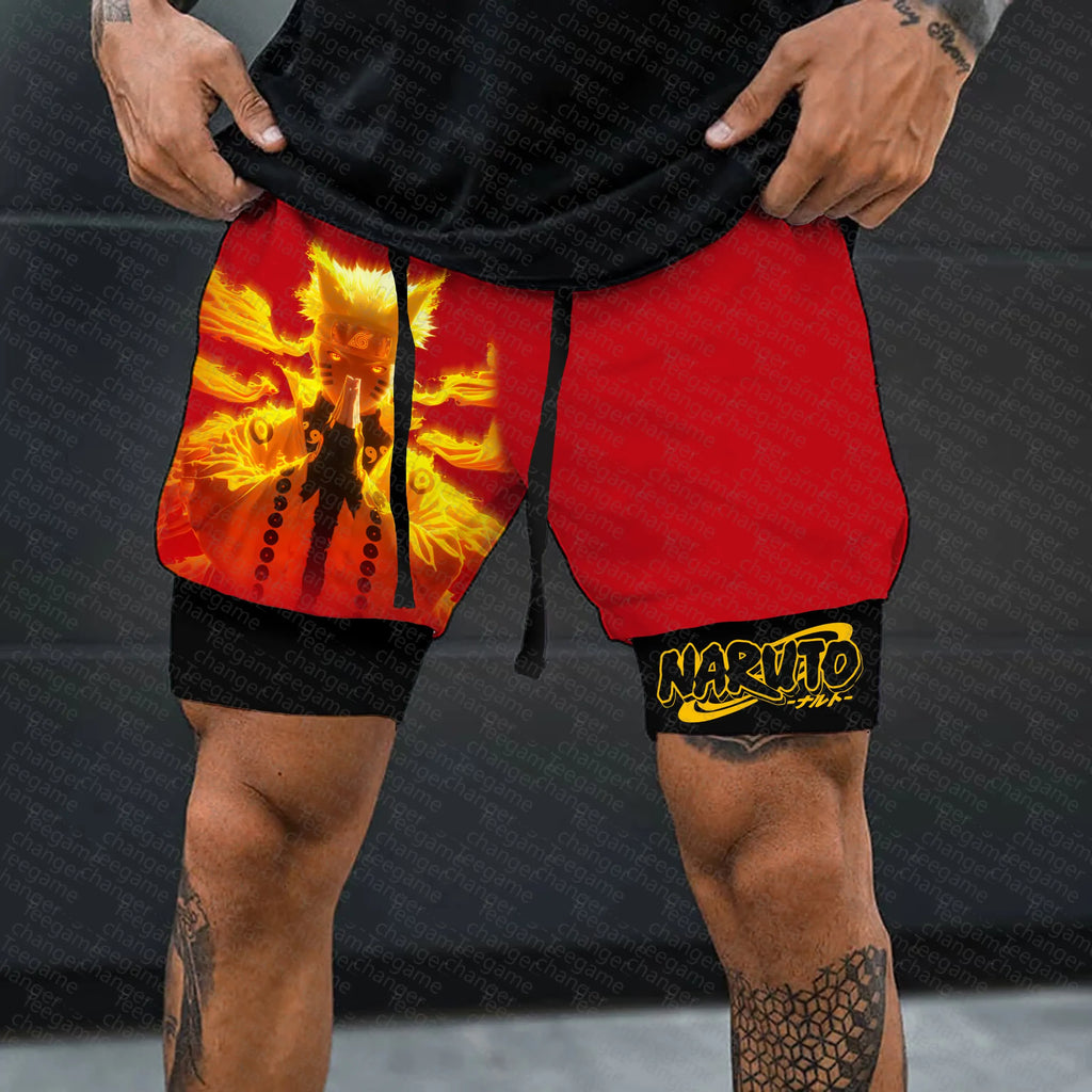 Unisex Naruto Anime Graphic Streetwear Shorts