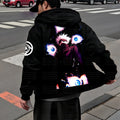Unisex Graphic Streetwear Vintage Zipper Cardigan Plush Hoodid