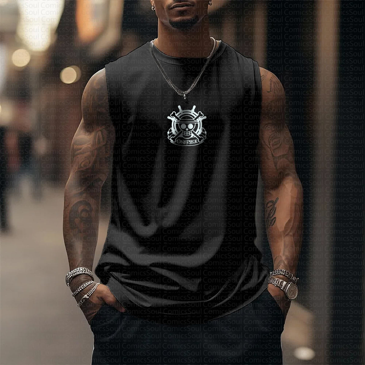 Unisex  “Comicssoul” Casual Anime  Tank Top