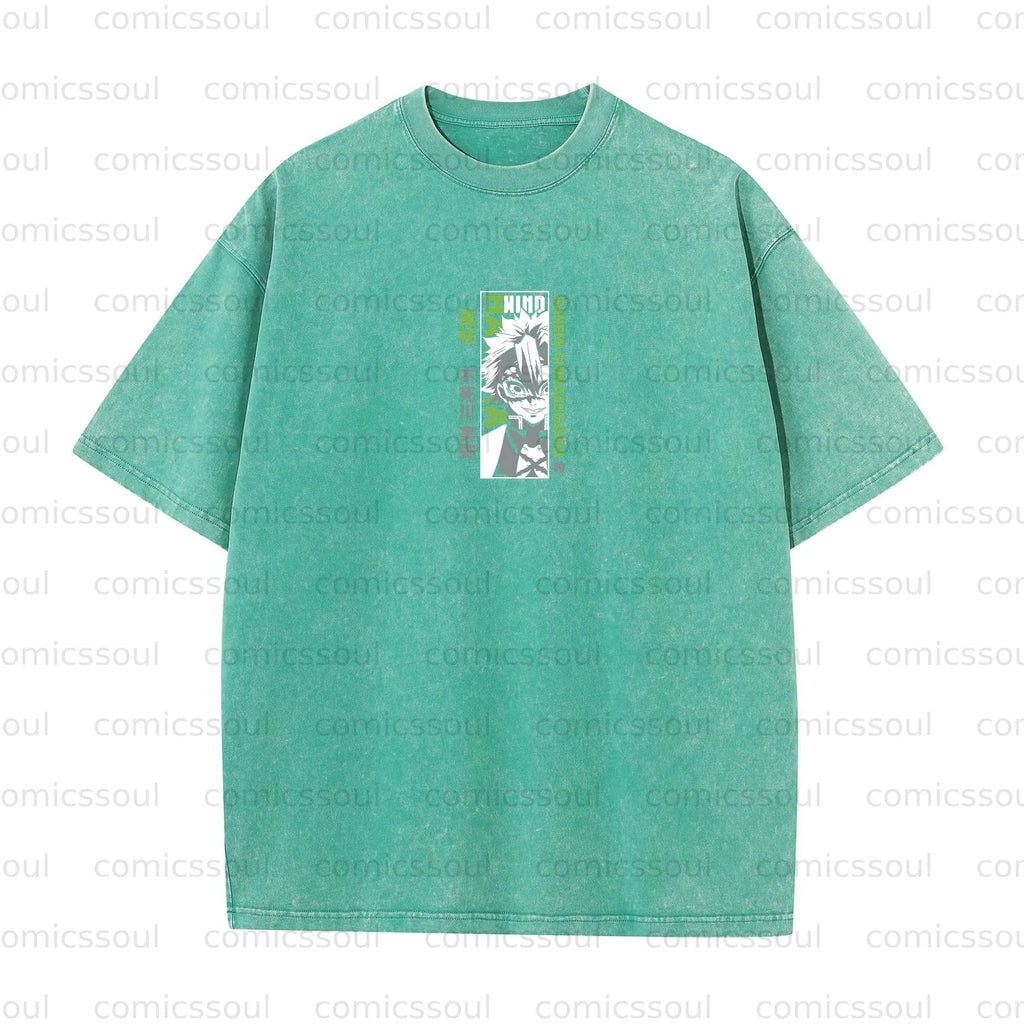 Vintage 3D Direct Inkjet Printed Washed Unisex T-Shirt