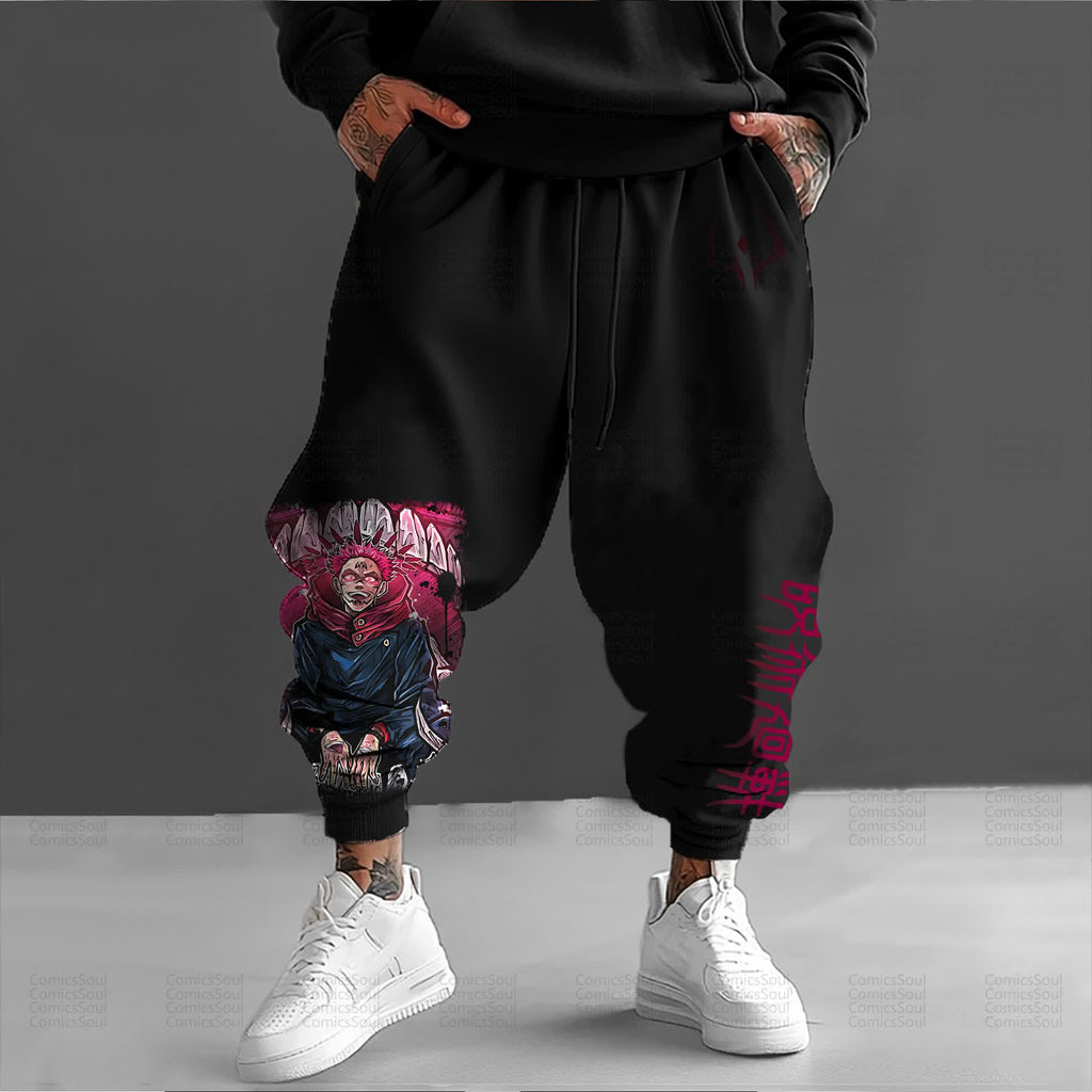 Unisex Anime Inspired Vintage Pants丨Comicssoul