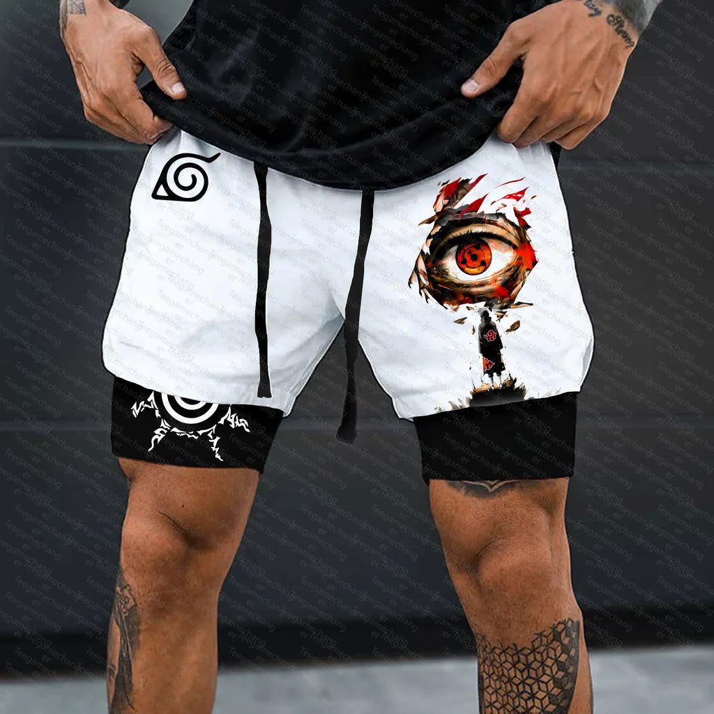 Unisex Naruto Anime Graphic Streetwear Shorts