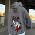 Vintage 3D Direct Inkjet Printed Washed Unisex Plush Hoodie| KNY