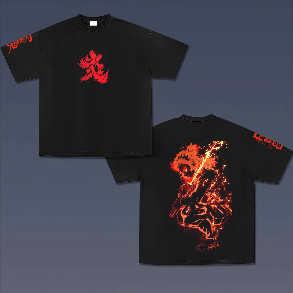 Unisex  " Demon slayer" Anime Inspired Vintage T-Shirt| KNY