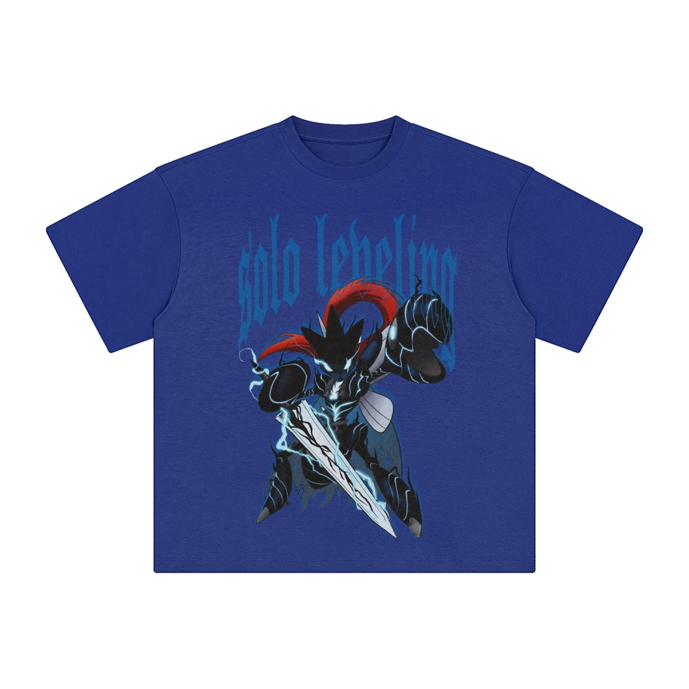 Unisex Anime Inspired Washed  Vintage T-Shirt