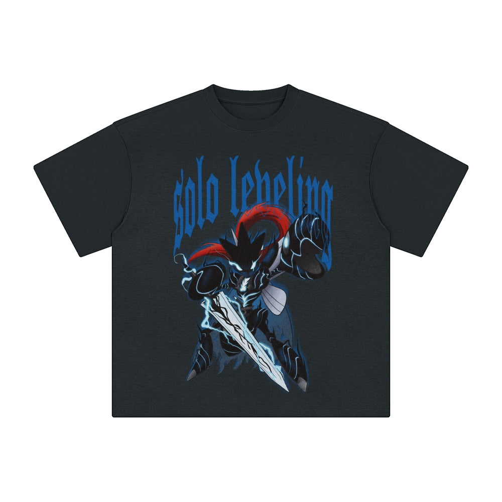 Unisex Anime Inspired Washed  Vintage T-Shirt