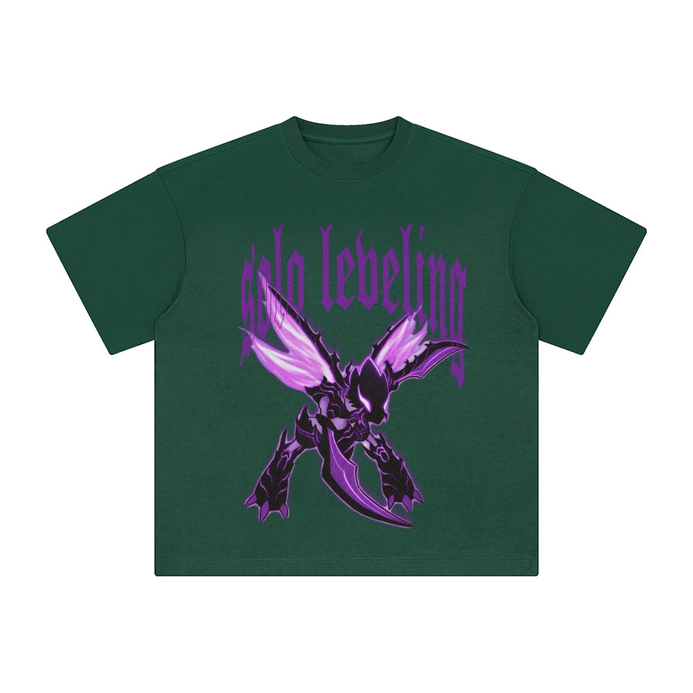 Unisex Anime Inspired Washed  Vintage T-Shirt