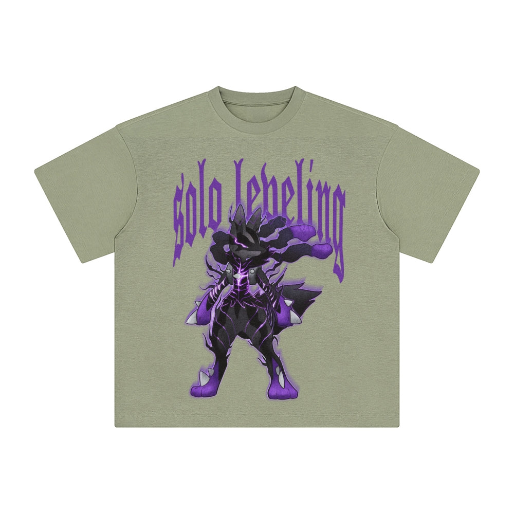Unisex Anime Inspired Washed  Vintage T-Shirt