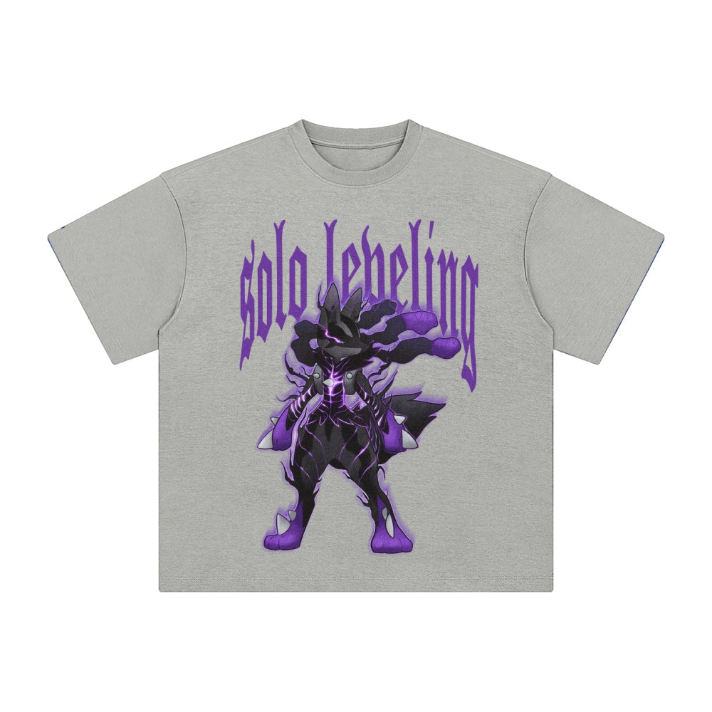Unisex Anime Inspired Washed  Vintage T-Shirt