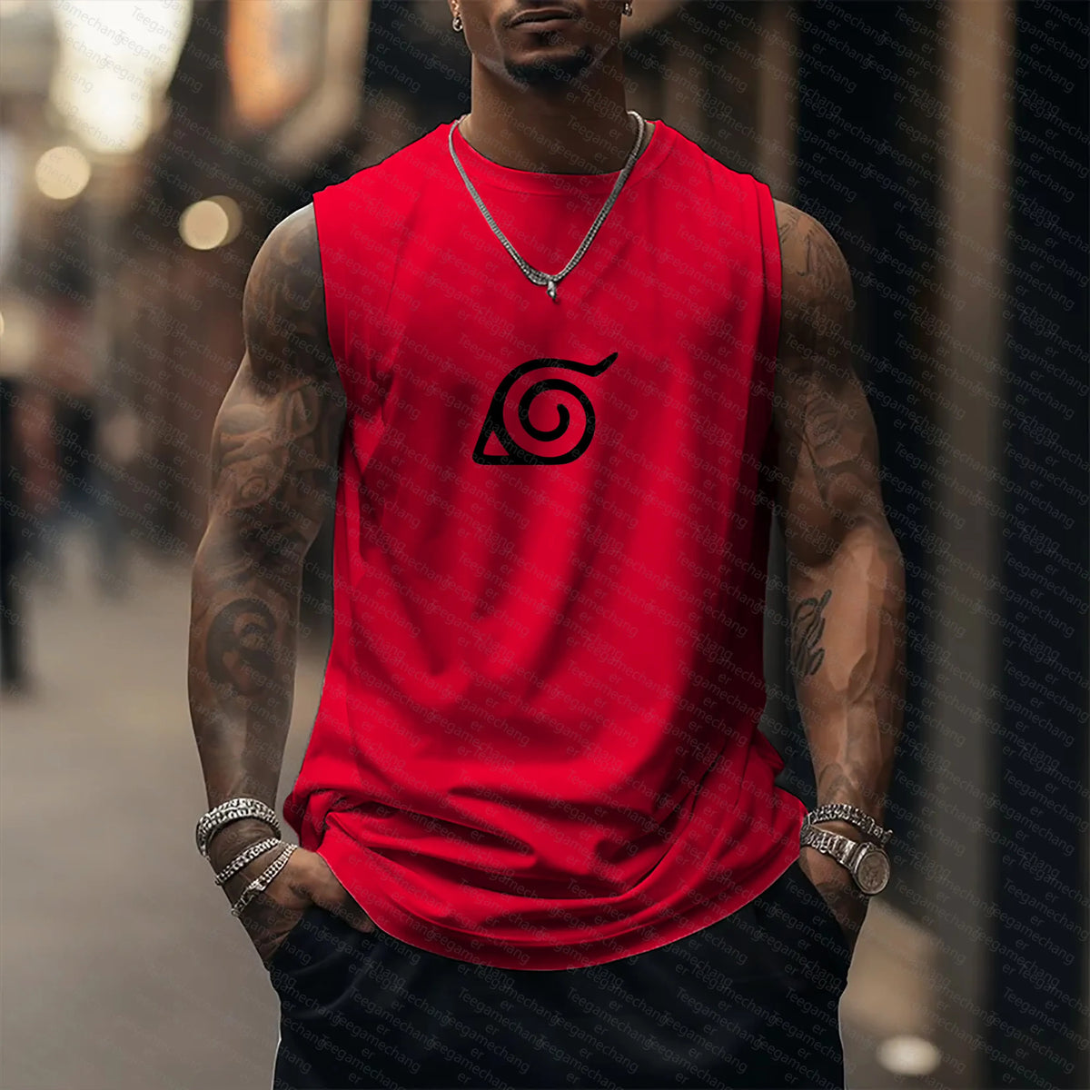 Unisex Naruto Anime Graphic Streetwear Tank Top