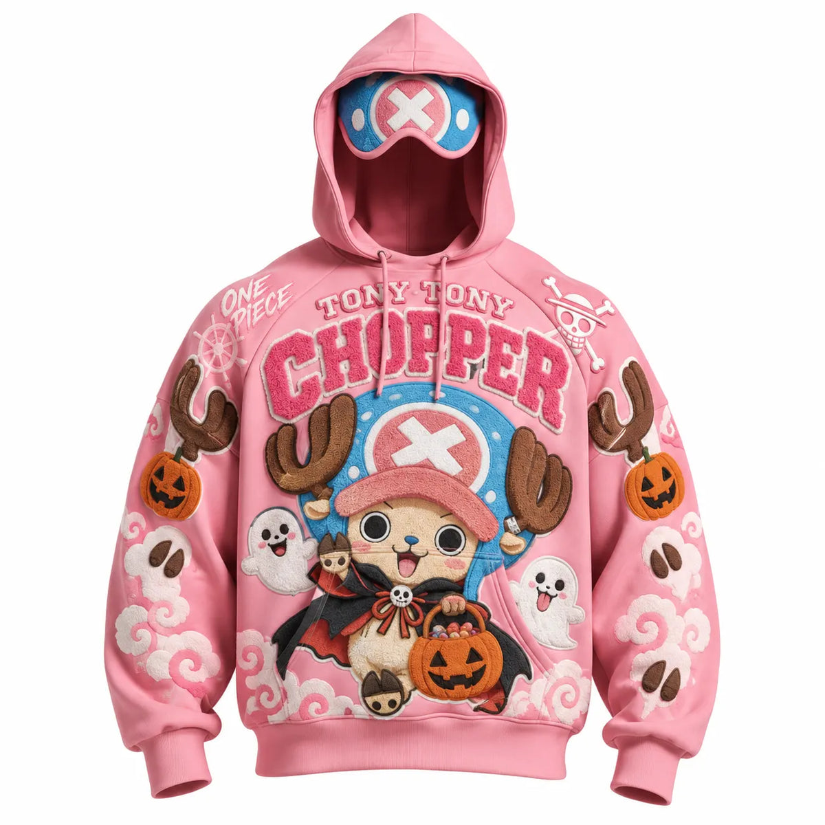 Halloween Anime-Print Hoodie