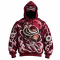 Halloween Anime-Print Hoodie