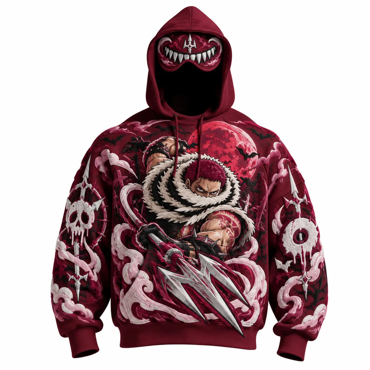 Halloween Anime-Print Hoodie