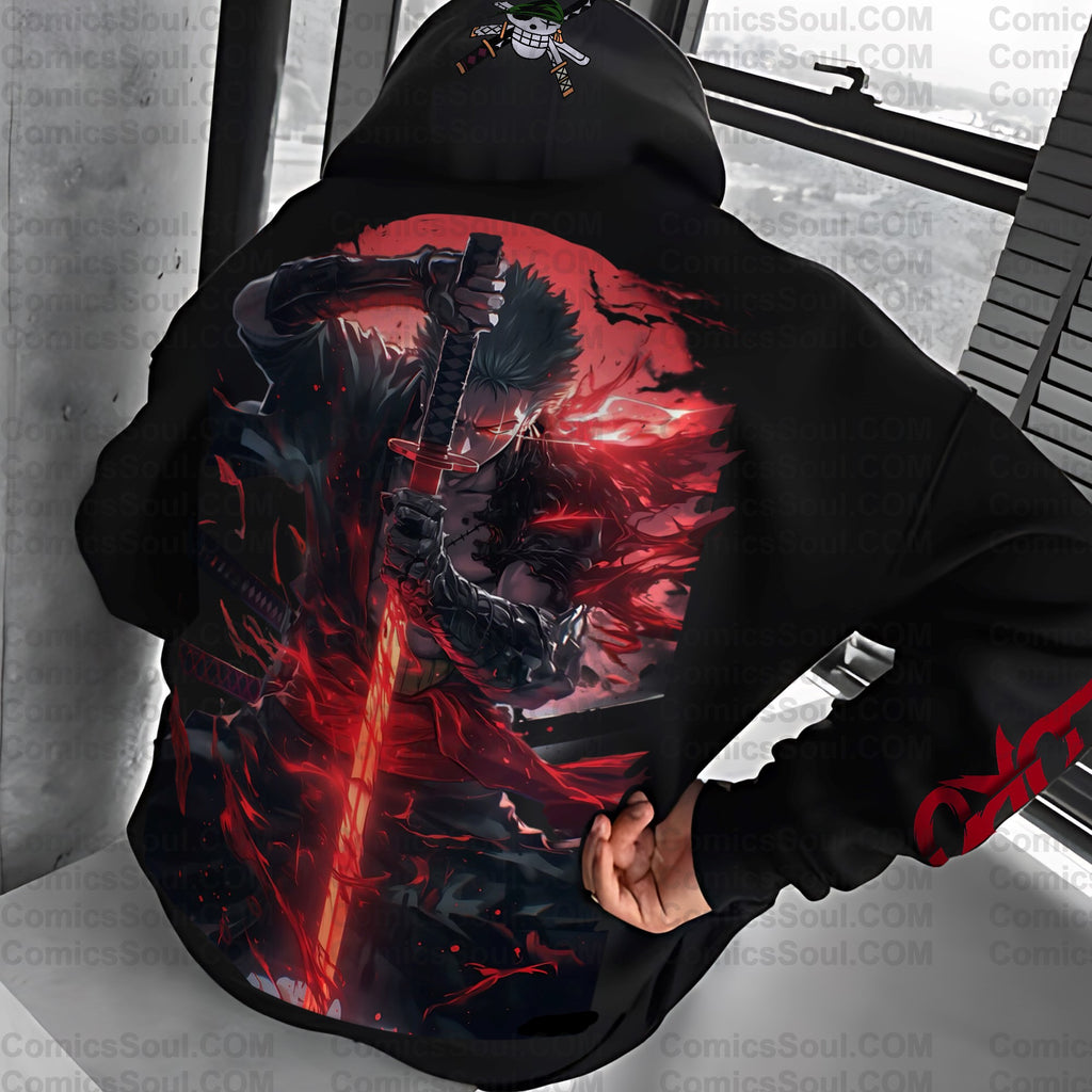 Unisex Anime Print  Casual Oversized Hoodie