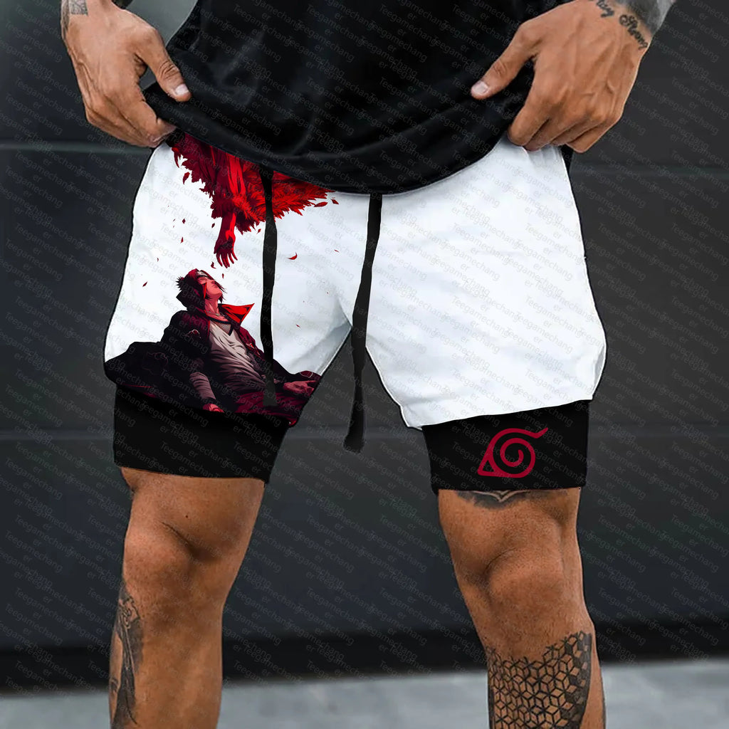 Unisex Naruto Anime Graphic Streetwear Shorts