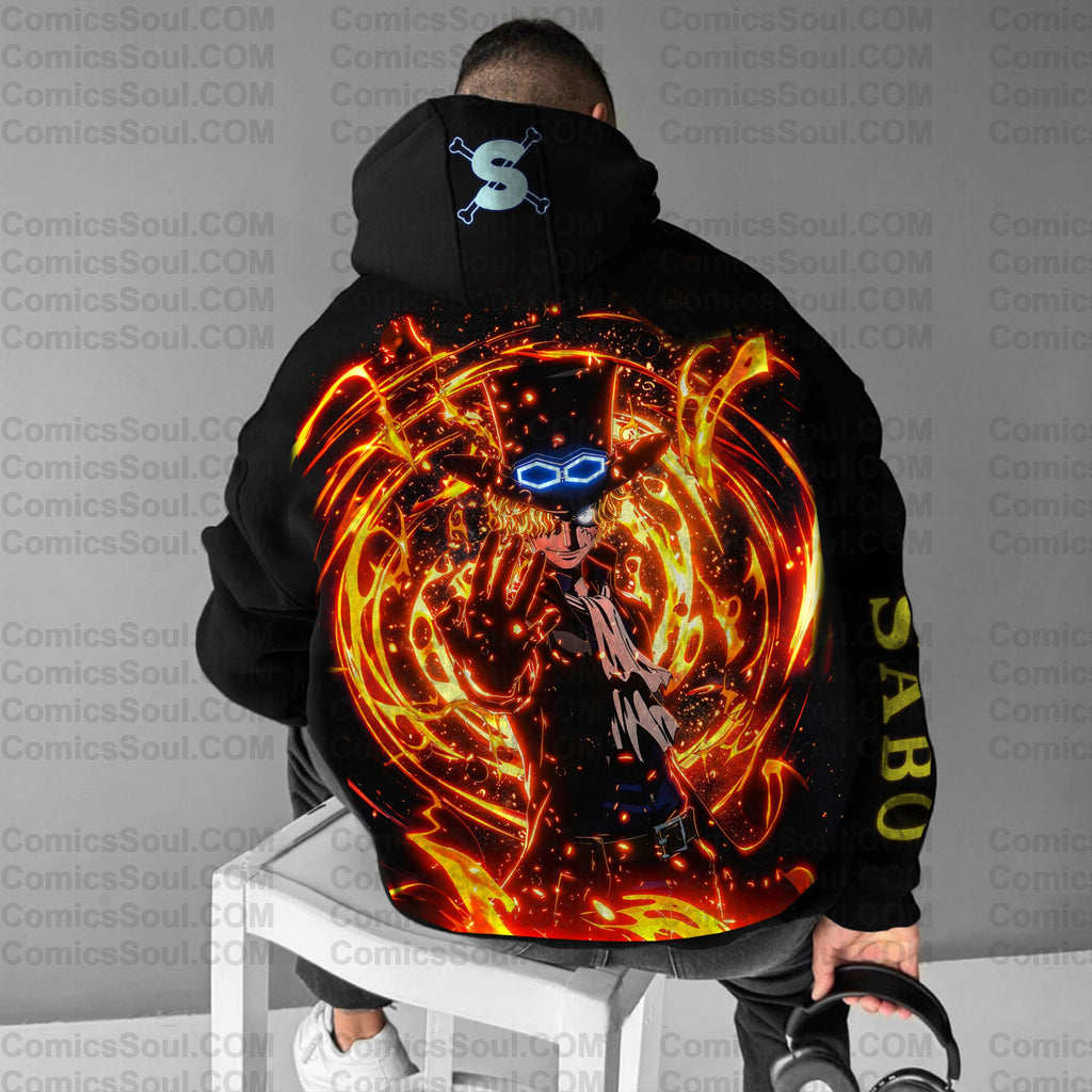 Unisex Anime Print  Casual Oversized Hoodie