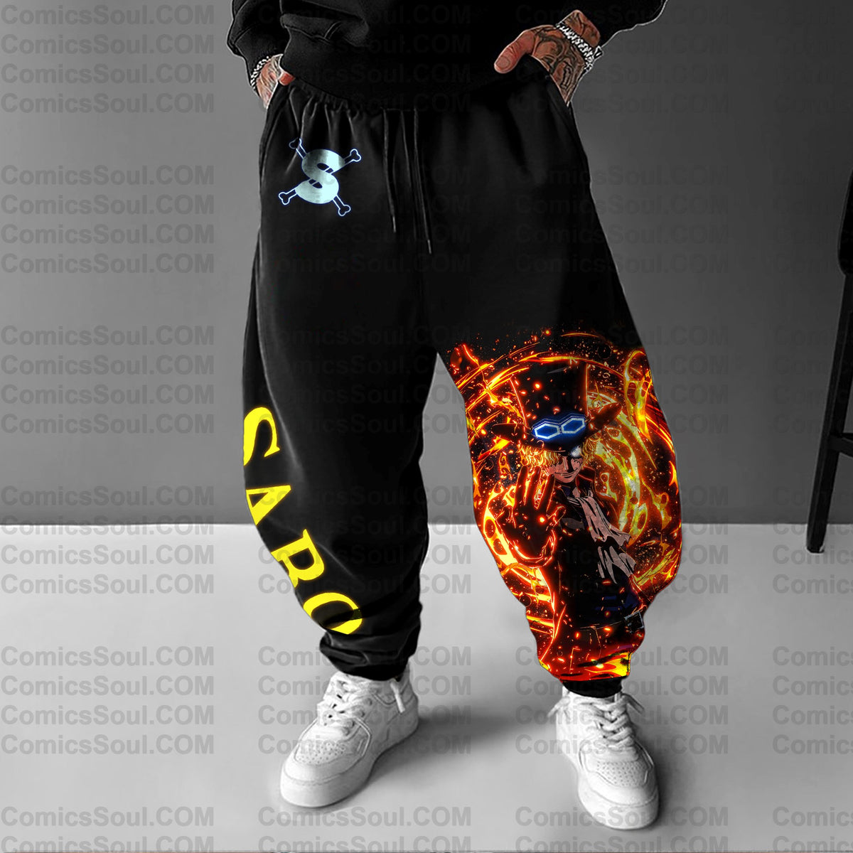 Unisex Anime Printed Gift Oversized Regular Athletic Pants